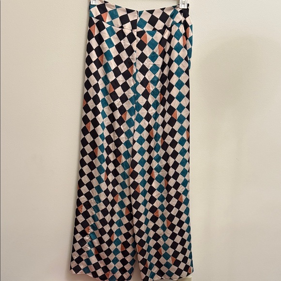 PatBO Geometric Wide Leg Pants Size 6 Flowy Feminine Quality - Picture 4 of 12
